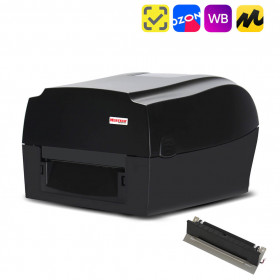 Термотрансферный принтер этикеток MPRINT TLP300 TERRA NOVA USB, RS232, Ethernet Black с отделителем